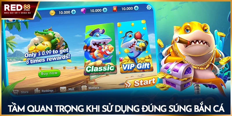 Tầm quan trọng khi sử dụng đúng súng bắn cá